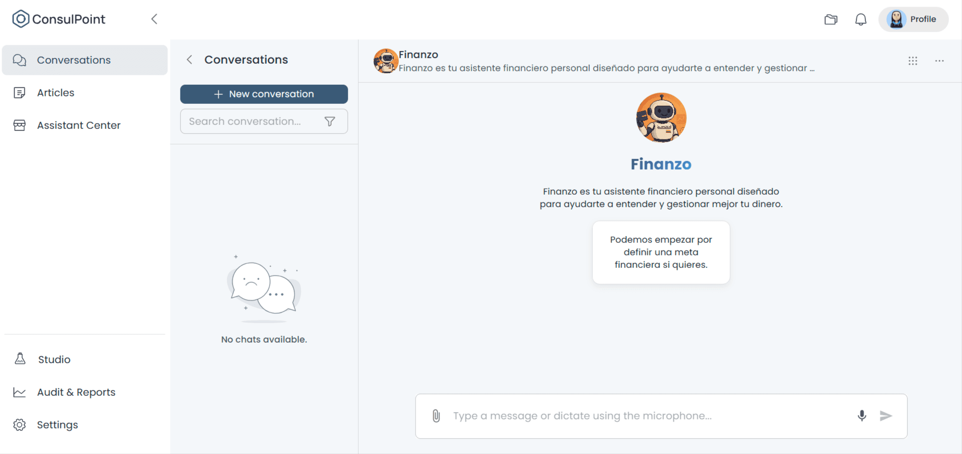 ConsulPoint - Plataforma de Inteligencia Artificial